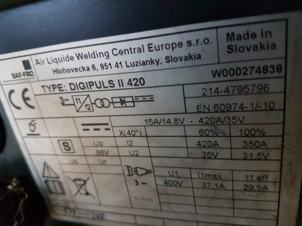 SAF-FRO DIGIPULS II 420 + DVU P400 (ACQUA) - SCHEDA304 - Usato