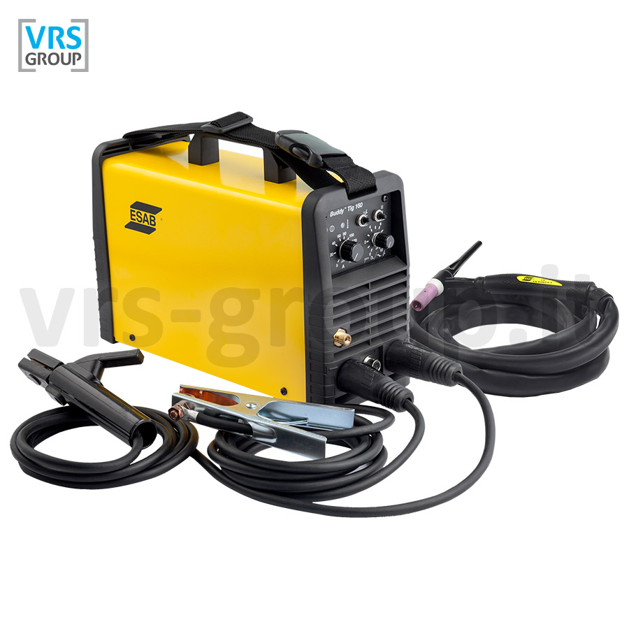 ESAB Buddy TIG 160 saldatrice TIG completa di kit cavi MMA e torcia TIG
