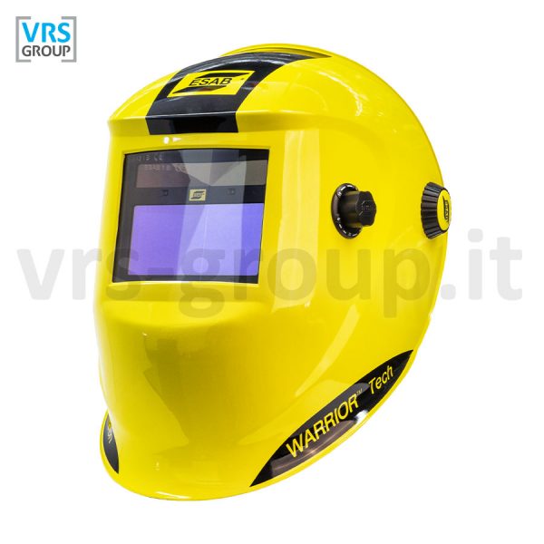 ESAB Warrior Tech Yellow - Maschera ad oscuramento elettronico per saldatura