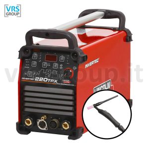 LINCOLN ELECTRIC Invertec 220TPX saldatrice TIG con cavo massa e torcia TIG