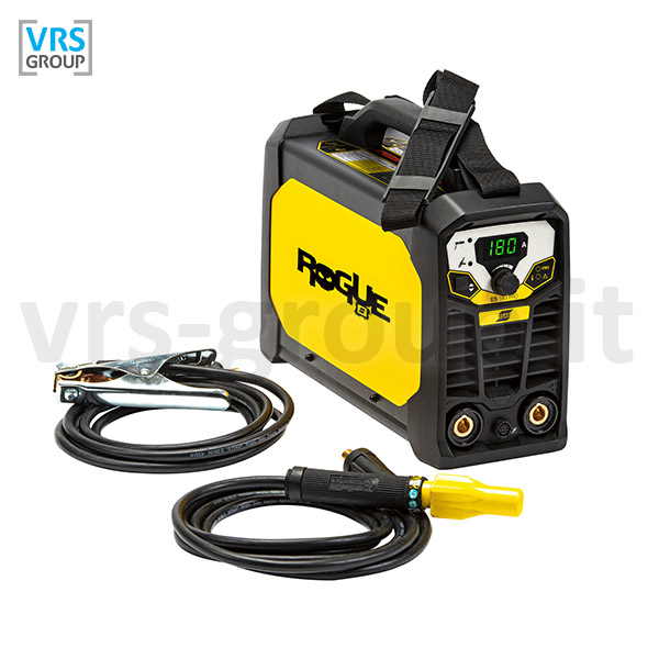 ESAB Rogue ES 180i PRO saldatrice MMA completa di kit cavi