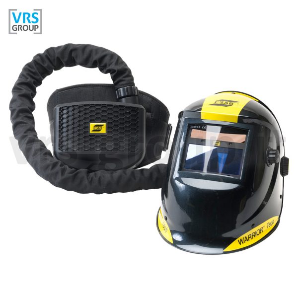 ESAB Warrior Tech Air maschera autoscurante ventilata per saldatura con unità filtrante PAPR