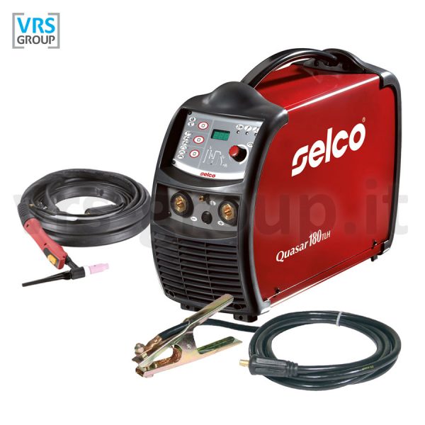 SELCO Quasar 180 TLH - Saldatrice TIG completa di cavo massa e torcia TIG