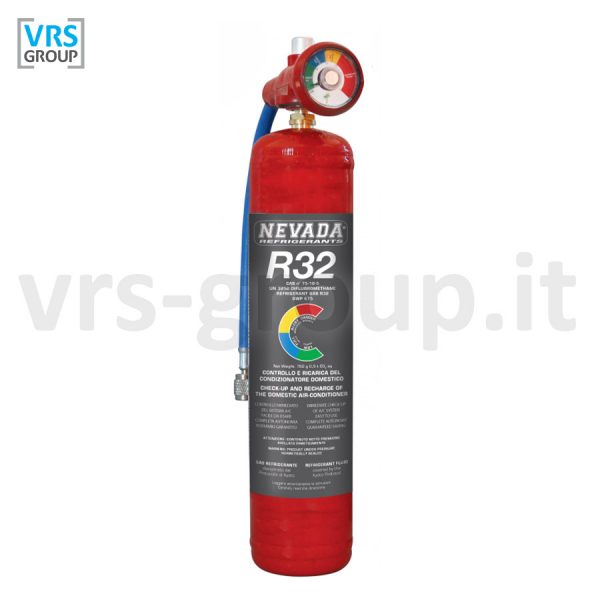 NEVADA Bombola gas refrigerante R32 manometro - 780 g