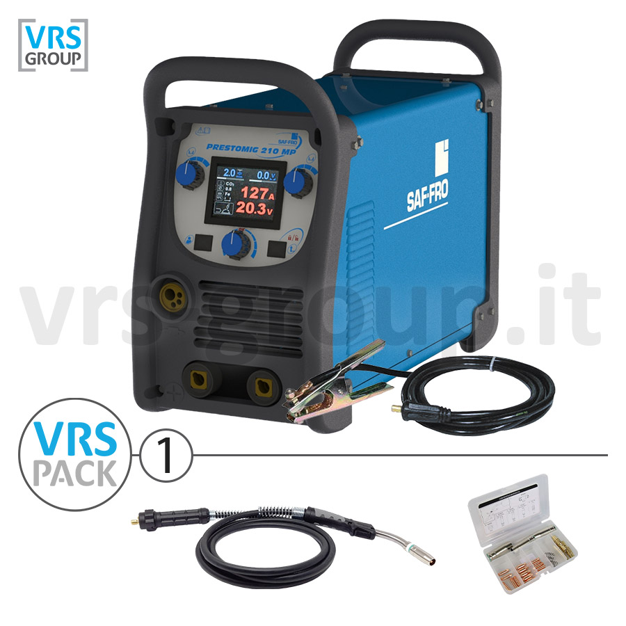 SAF-FRO PrestoMig 210MP_VRS PACK 1 Saldatrice multiprocesso