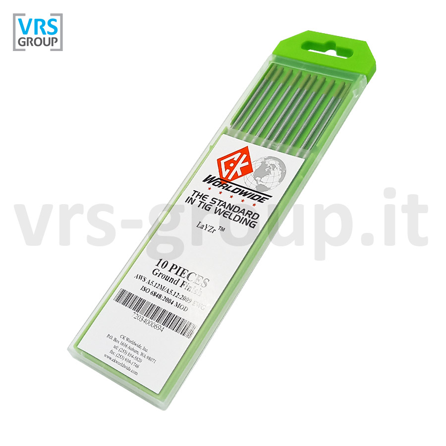 CK WORLDWIDE LaYZr Chartreuse - Elettrodo tungsteno