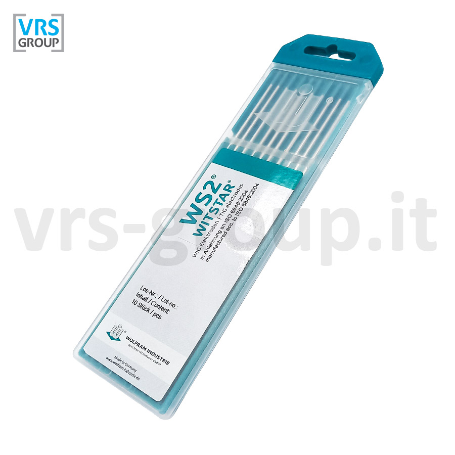 WOLFRAM Elettrodi tungsteno WS2 Turchese