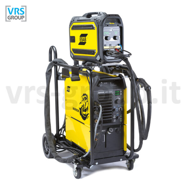 ESAB Warrior 500i CCCV + Robust Feed PRO Saldatrice MIG/MAG