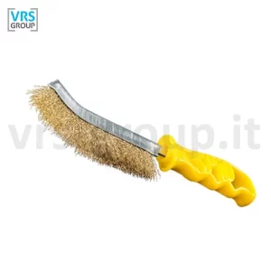 SIT Spazzola a mano SPID impugnatura gialla per ottone