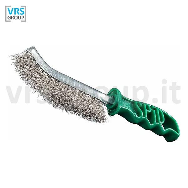 SIT Spazzola a mano SPID impugnatura verde per acciaio inox