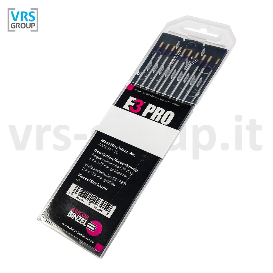 BINZEL elettrodi tungsteno E3® PRO Porpora-Oro