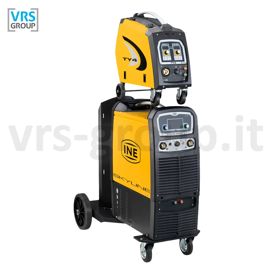 INE Skyline KMD 5000 + TY4 saldatrice multiprocesso MIG/MAG, TIG DC HF e MMA